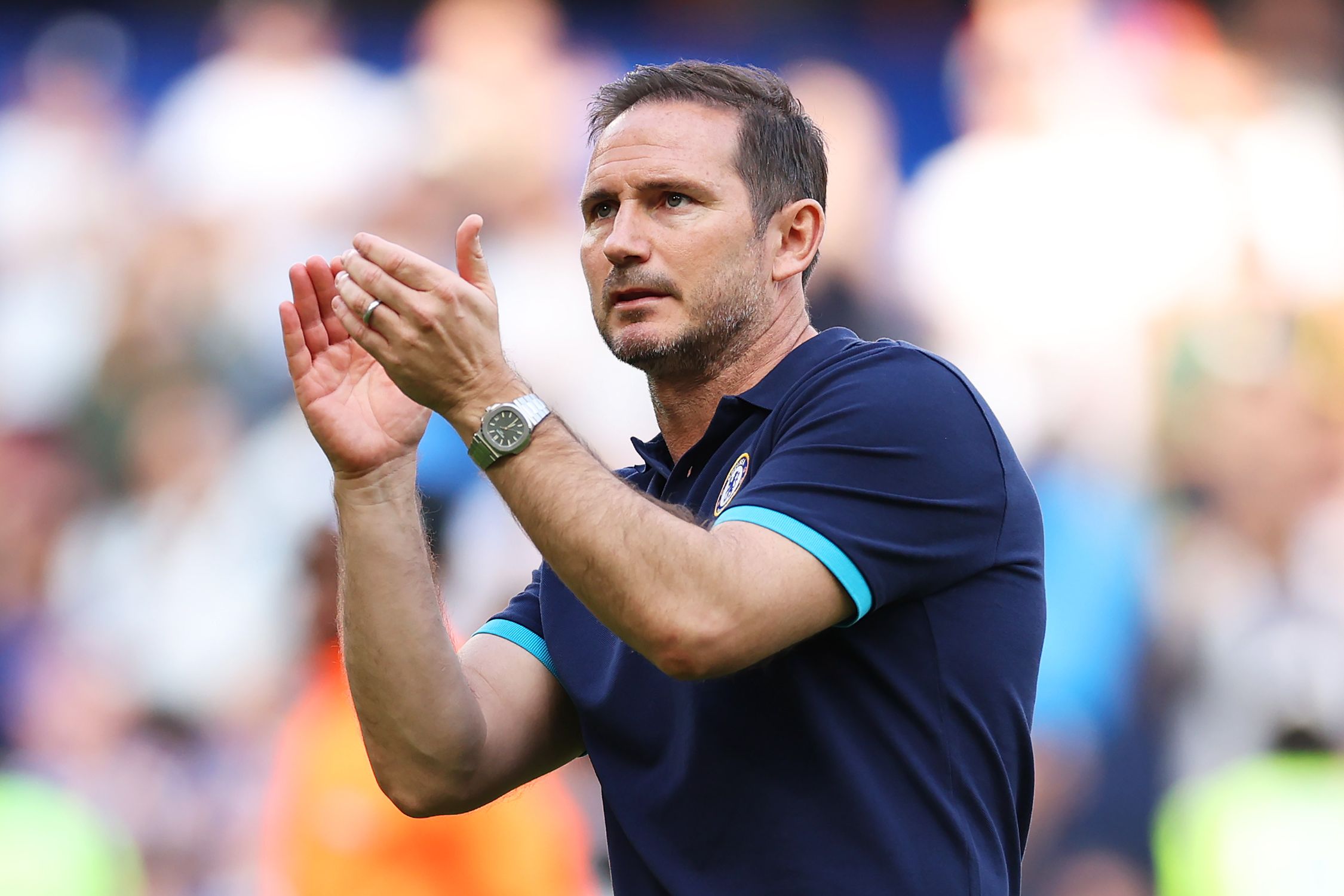 Frank Lampard applauds Chelsea supporters.(Photo by Warren Little/Getty Images)