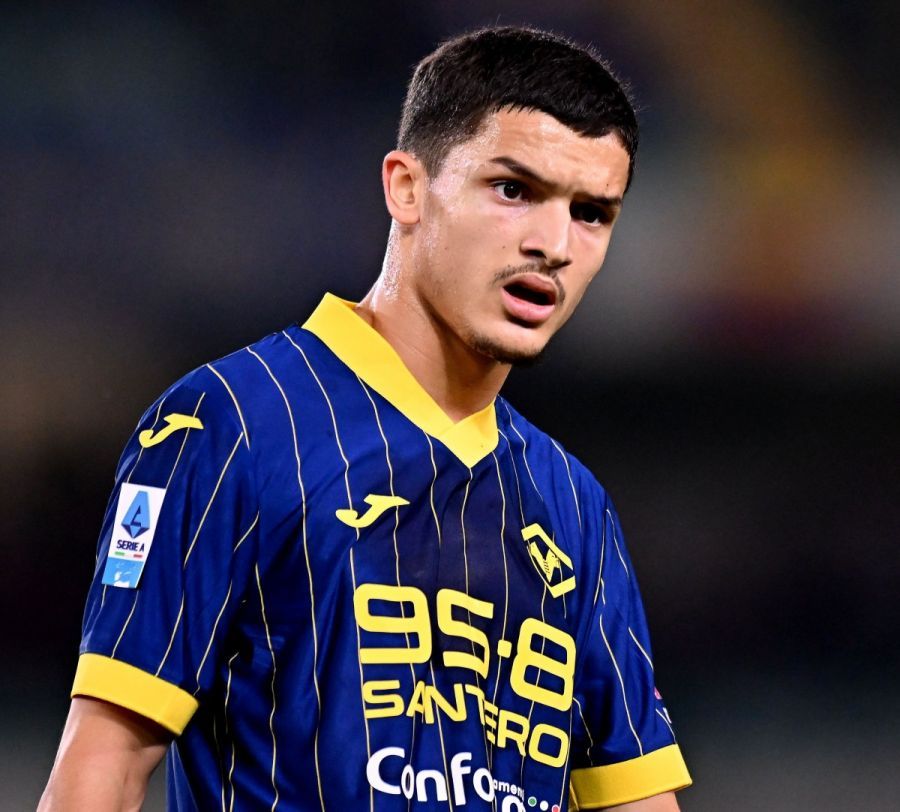 Reda Belahyane playing for Hellas Verona (Photo by Alessandro Sabattini/Getty Images)