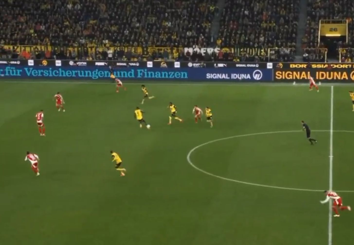 Carney Chukwuemeka burst through midfield for Dortmund.