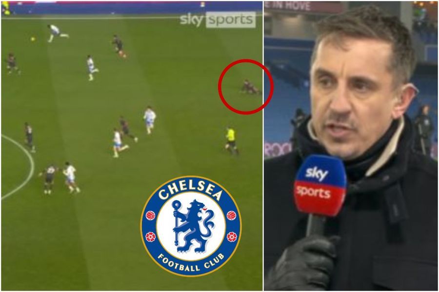 Gary Neville picks on Levi Colwill.