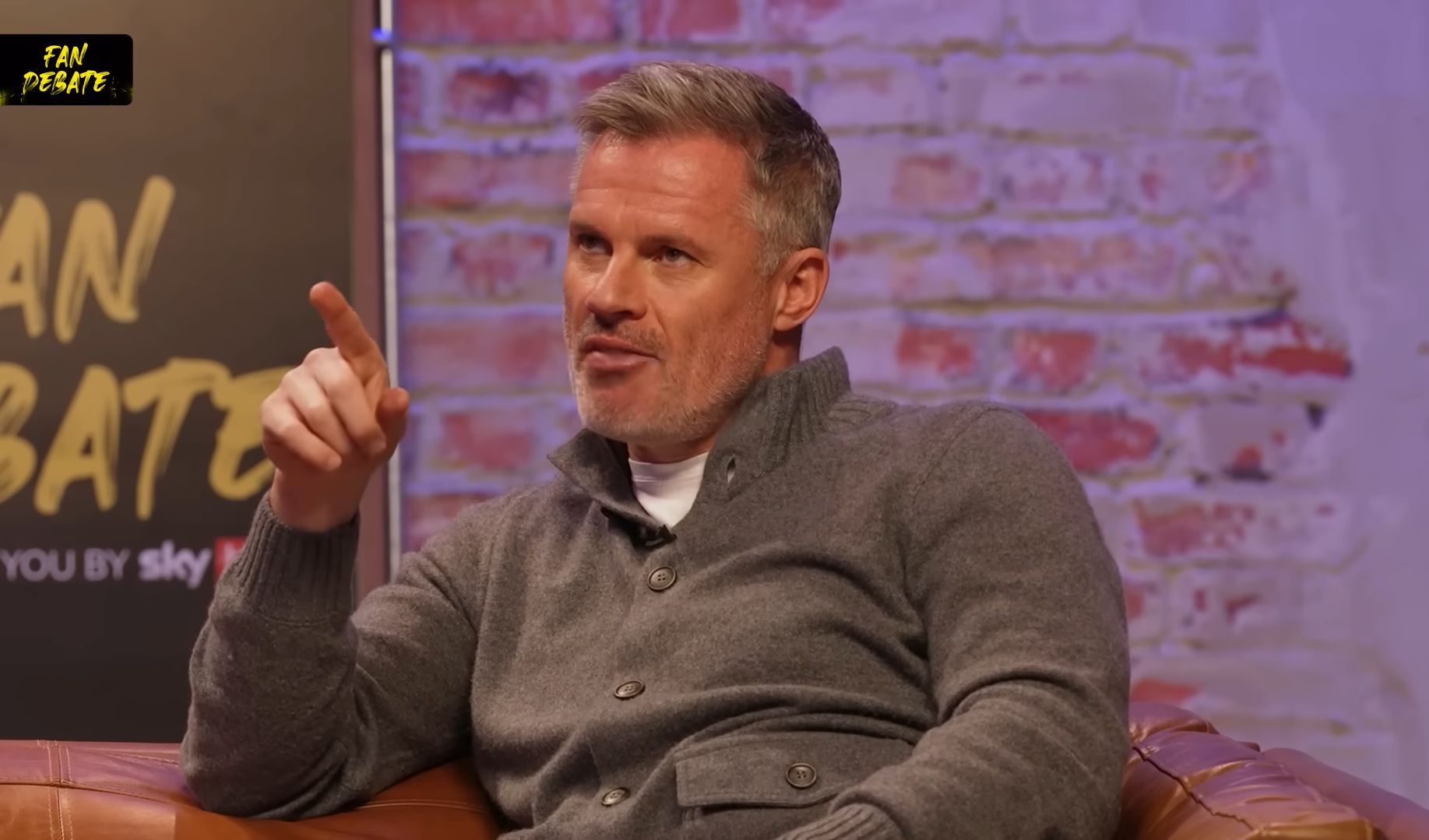 Jamie Carragher speaking on the Overlap.