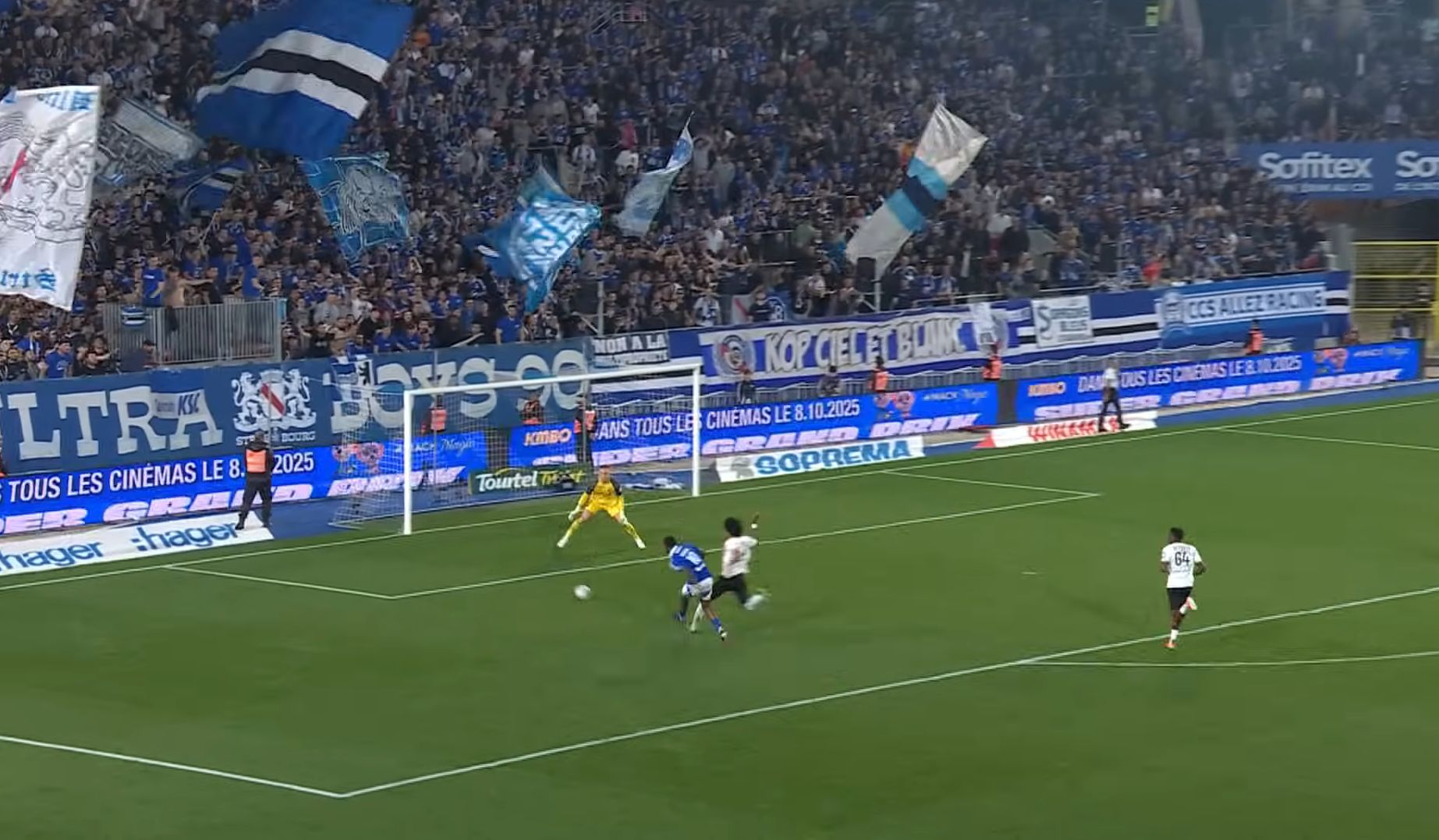 Emanuel Emegha slots home after an Andrey Santos assist.