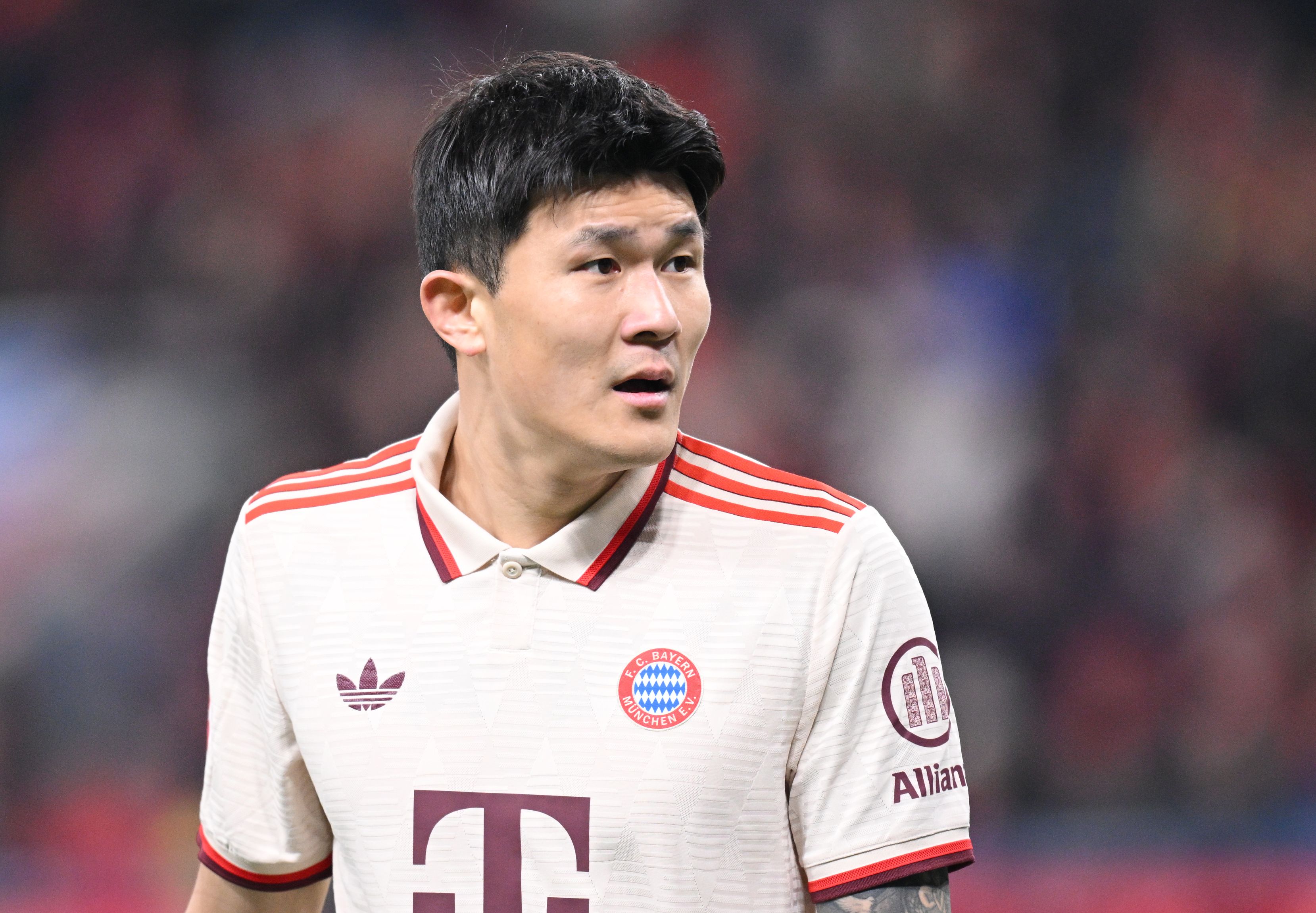 Kim Min-jae in action for Bayern Munich.