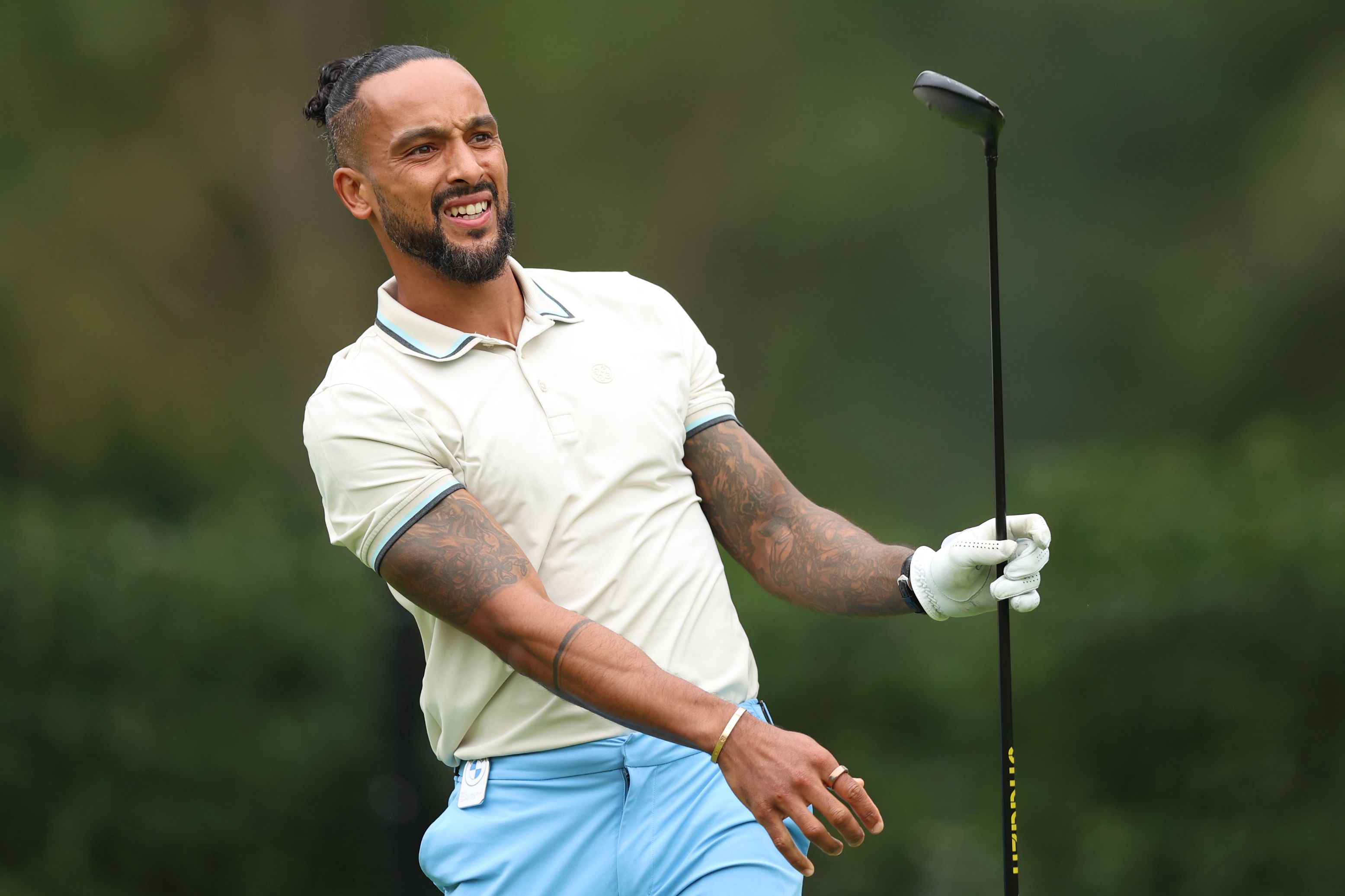 Former Arsenal star Theo Walcott plays golf.