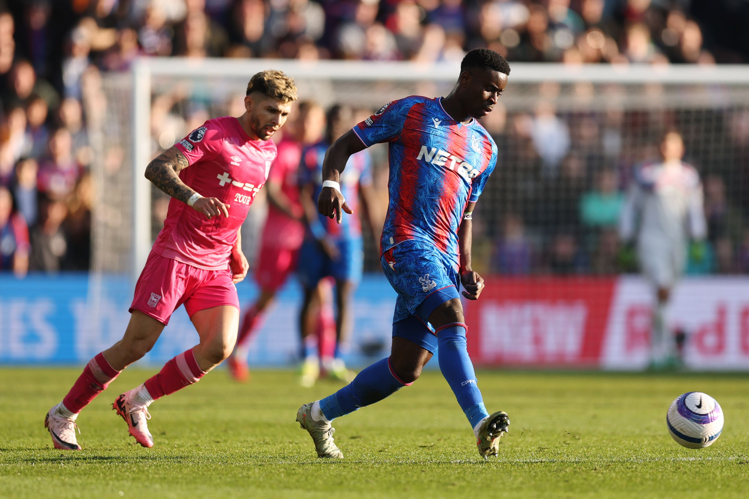 Marc Guehi in action for Crystal Palace.