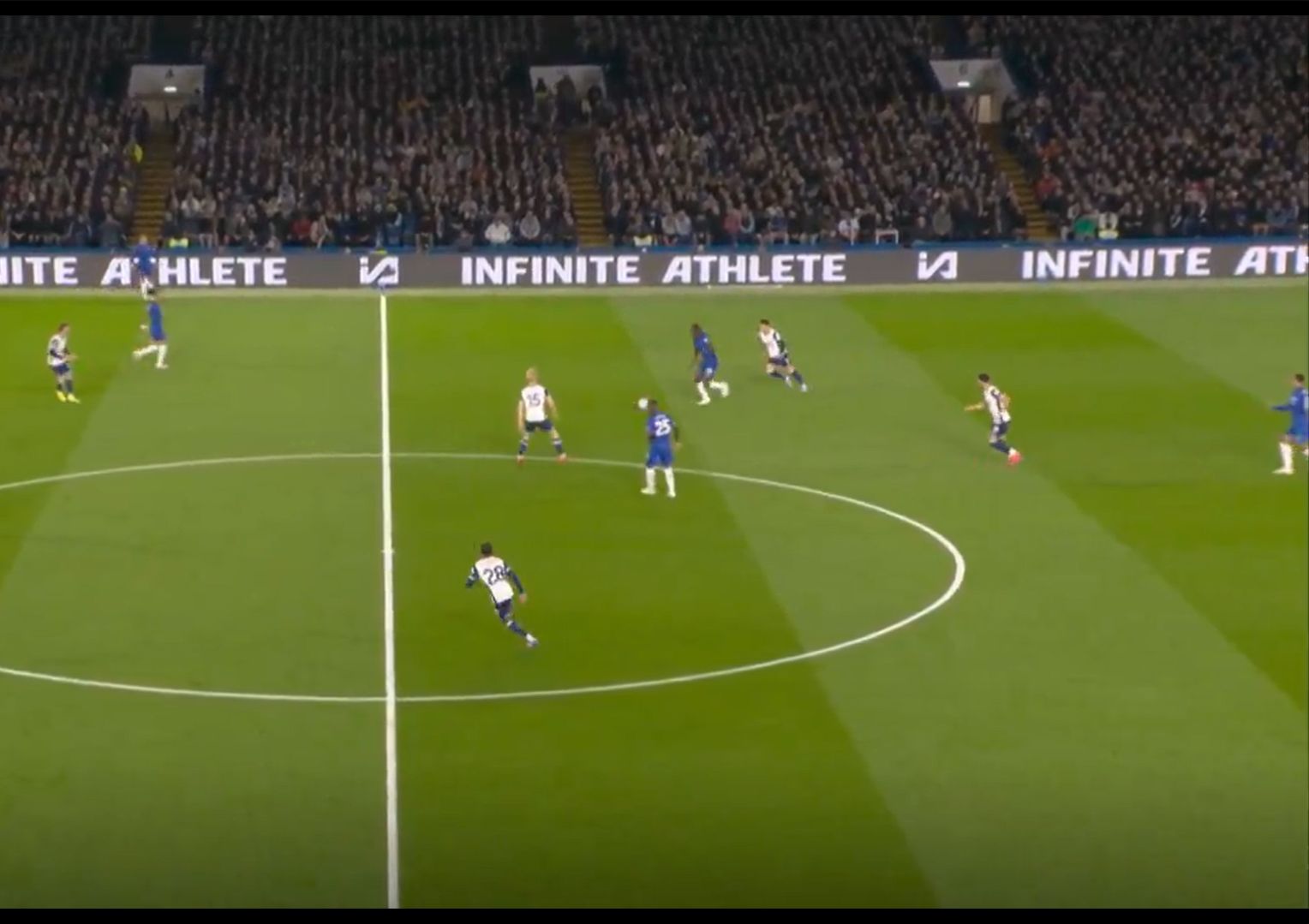 Trevoh Chalobah darts into space after taking a perfect touch through the middle.