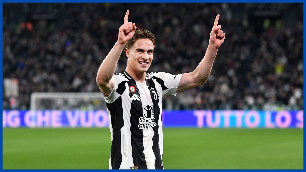 Kenan Yildiz playing for Juventus. (Photo by Valerio Pennicino/Getty Images)