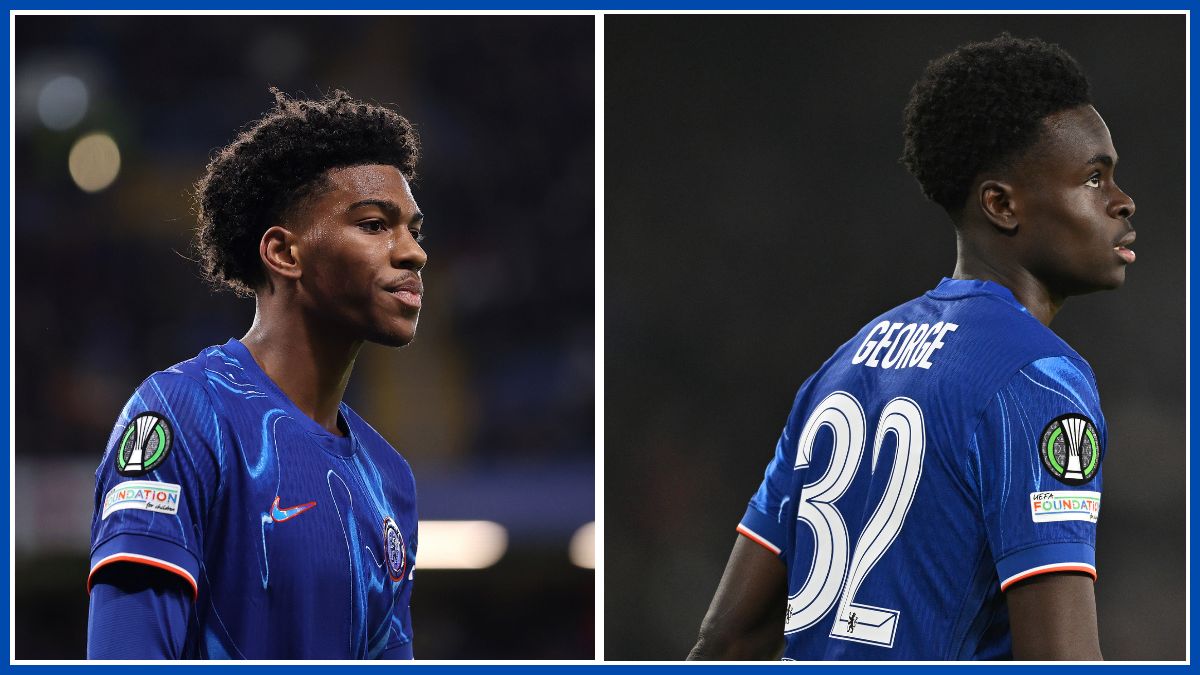 Josh Acheampong and Tyrique George in a montage.