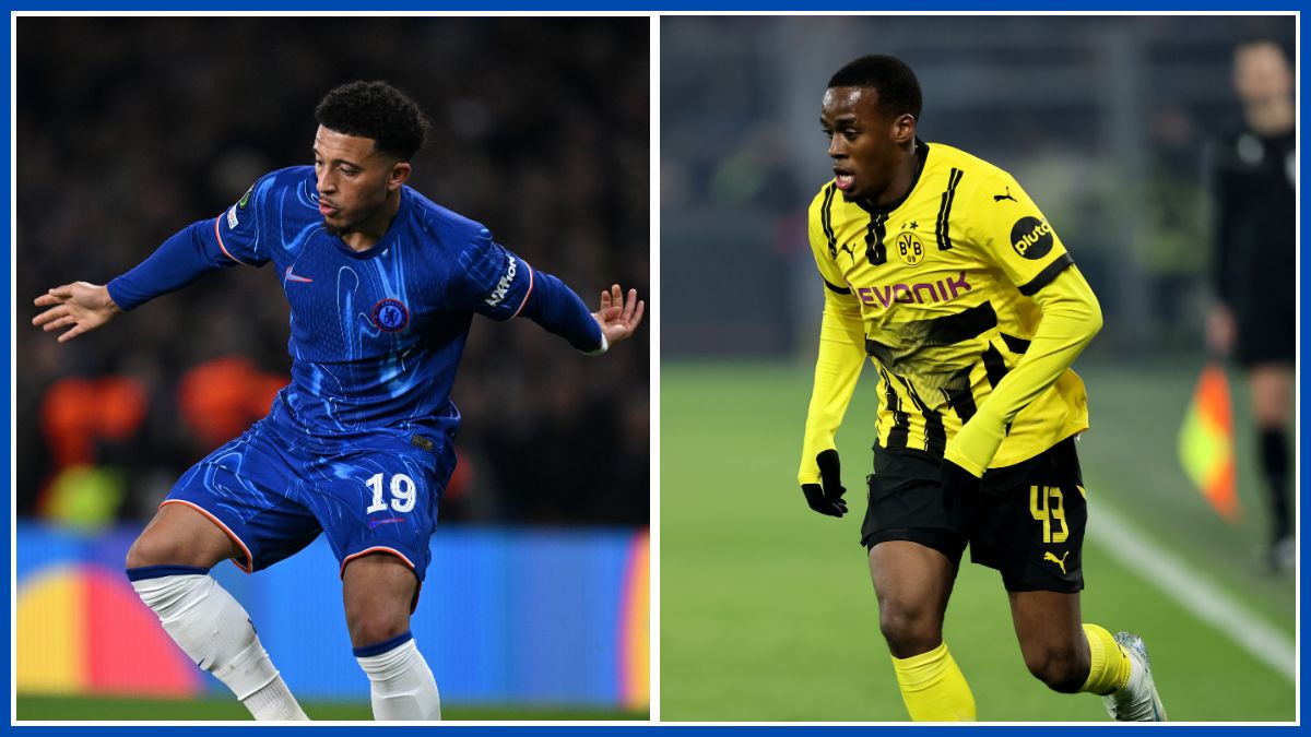 Jadon Sancho and Jamie Gittens in a photo montage.