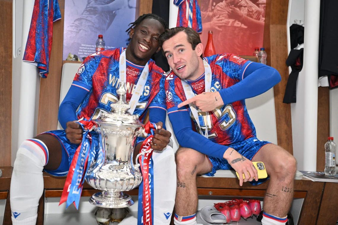 Ben Chilwell with the FA Cup.
