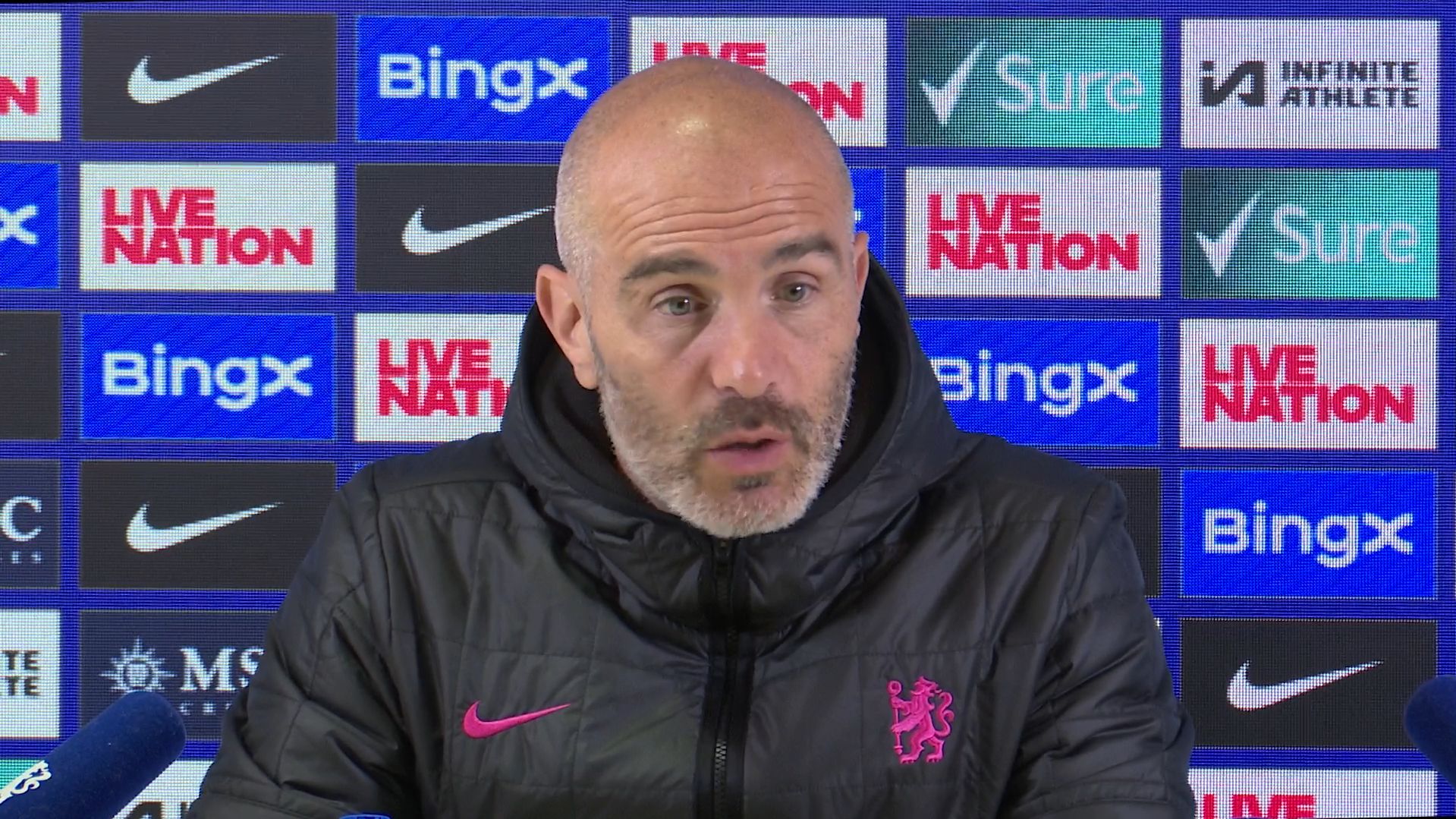 Enzo Maresca speaks in pre-Newcastle press conference.