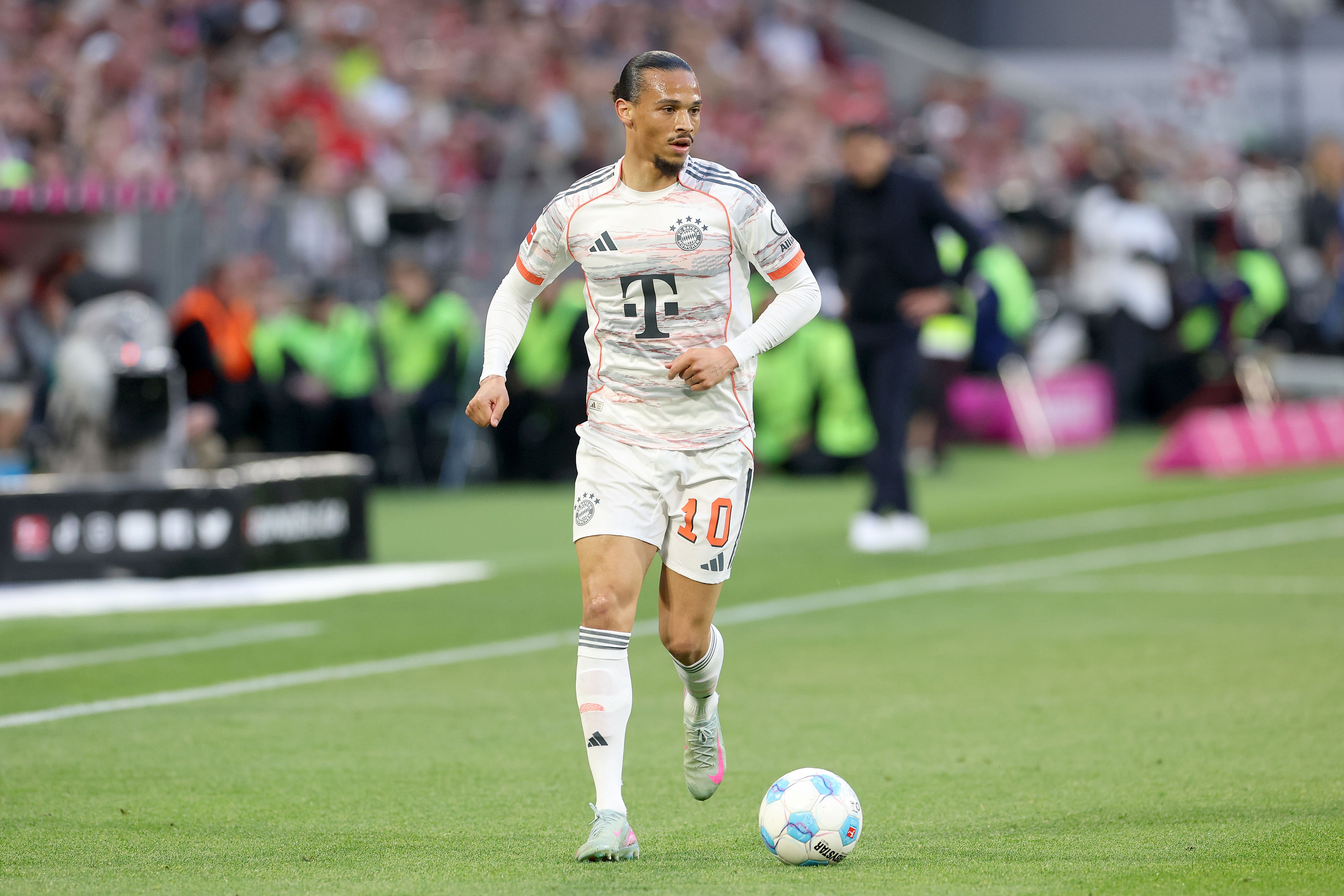 Leroy Sane in action for Bayern Munich.