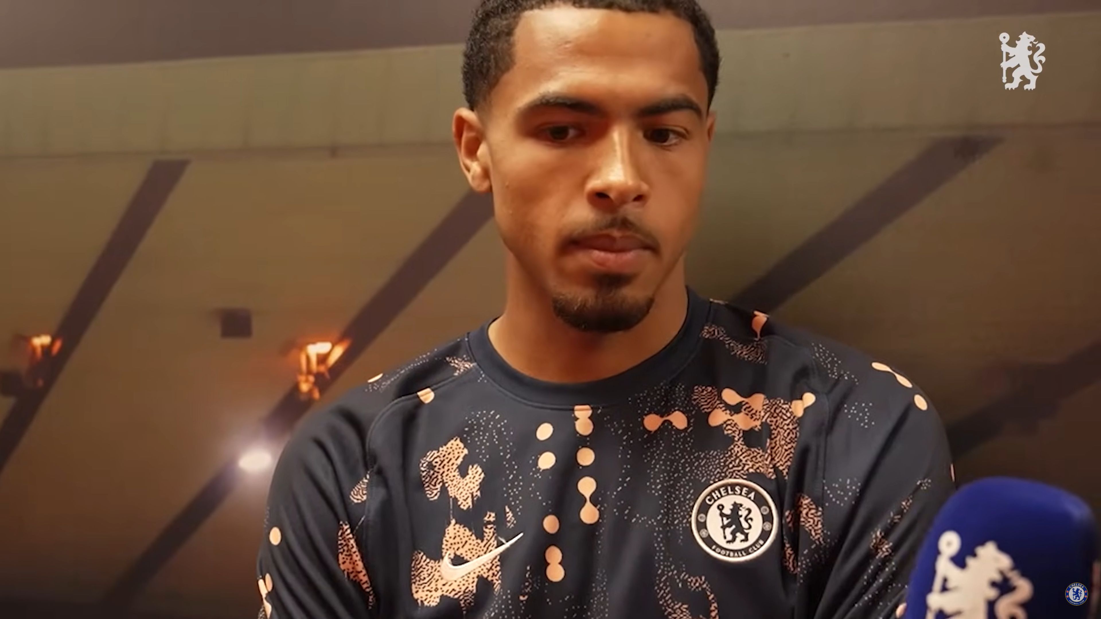 Levi Colwill speaks to Chelsea TV.