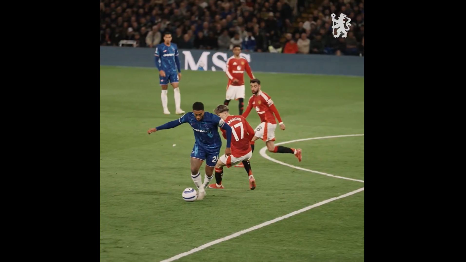 Reece James' savage turn and cross against Man U.
