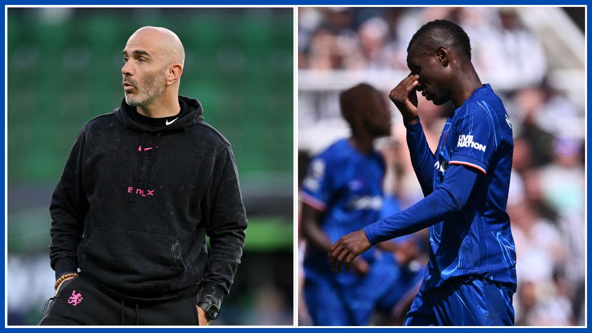 Enzo Maresca and Nicolas Jackson in a photo montage.