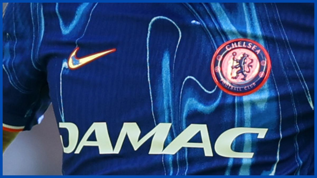 Chelsea's DAMAC shirt sponsor.