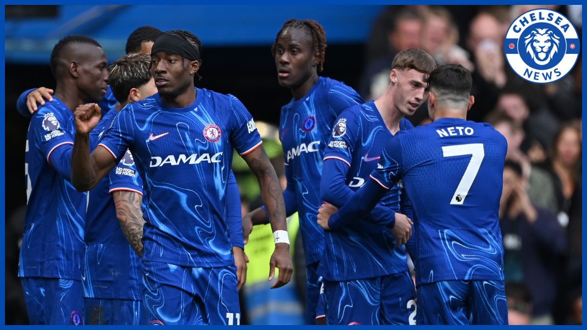 Chelsea celebrate Liverpool win.
