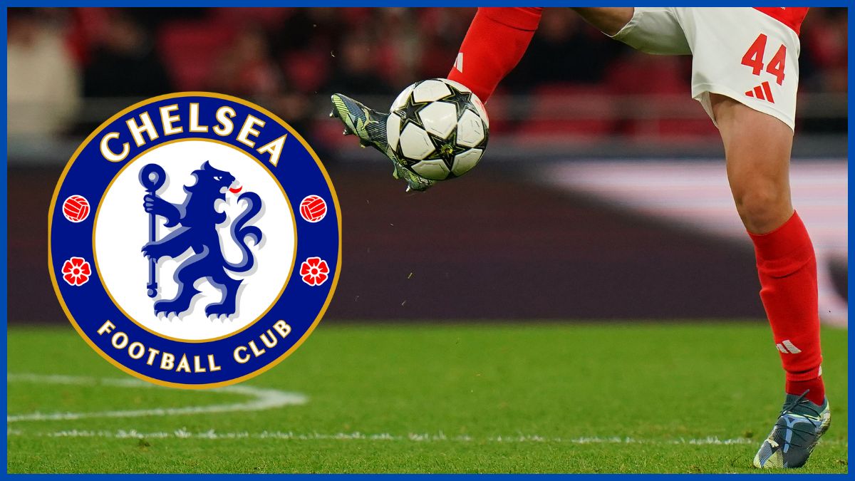 Tomas Araujo with a Chelsea logo.