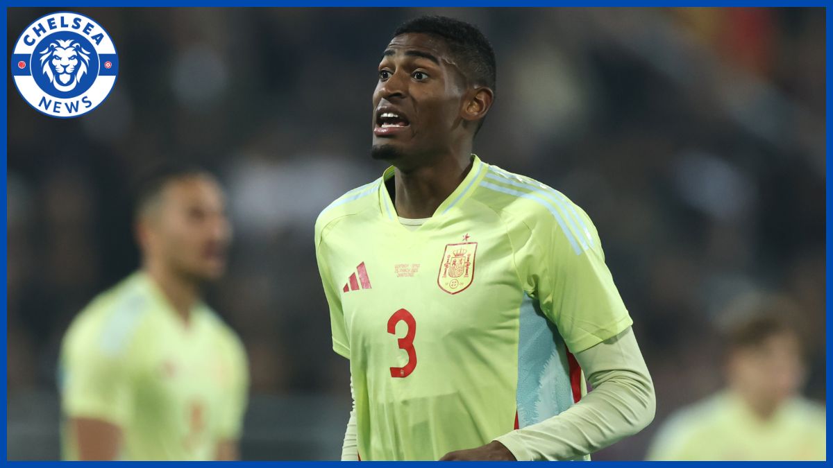 Cristhian Mosquera playing for Spain.