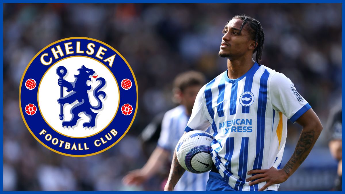 Joao Pedro with a Chelsea badge.