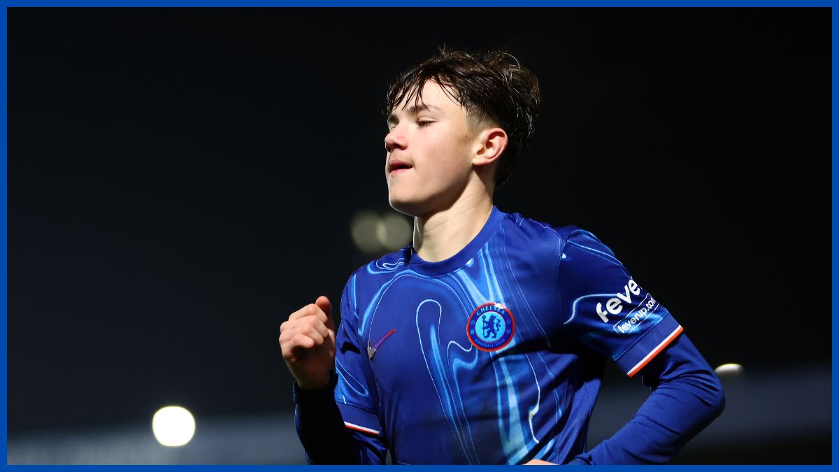 Reggie Walsh playing in the FA Youth Cup.