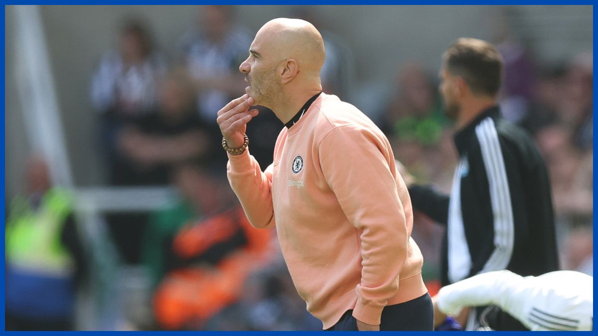 Enzo Maresca on the touchline against Newcastle.