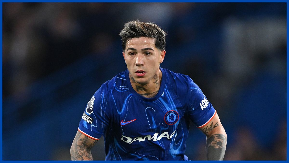 Enzo Fernandez's swollen eye.