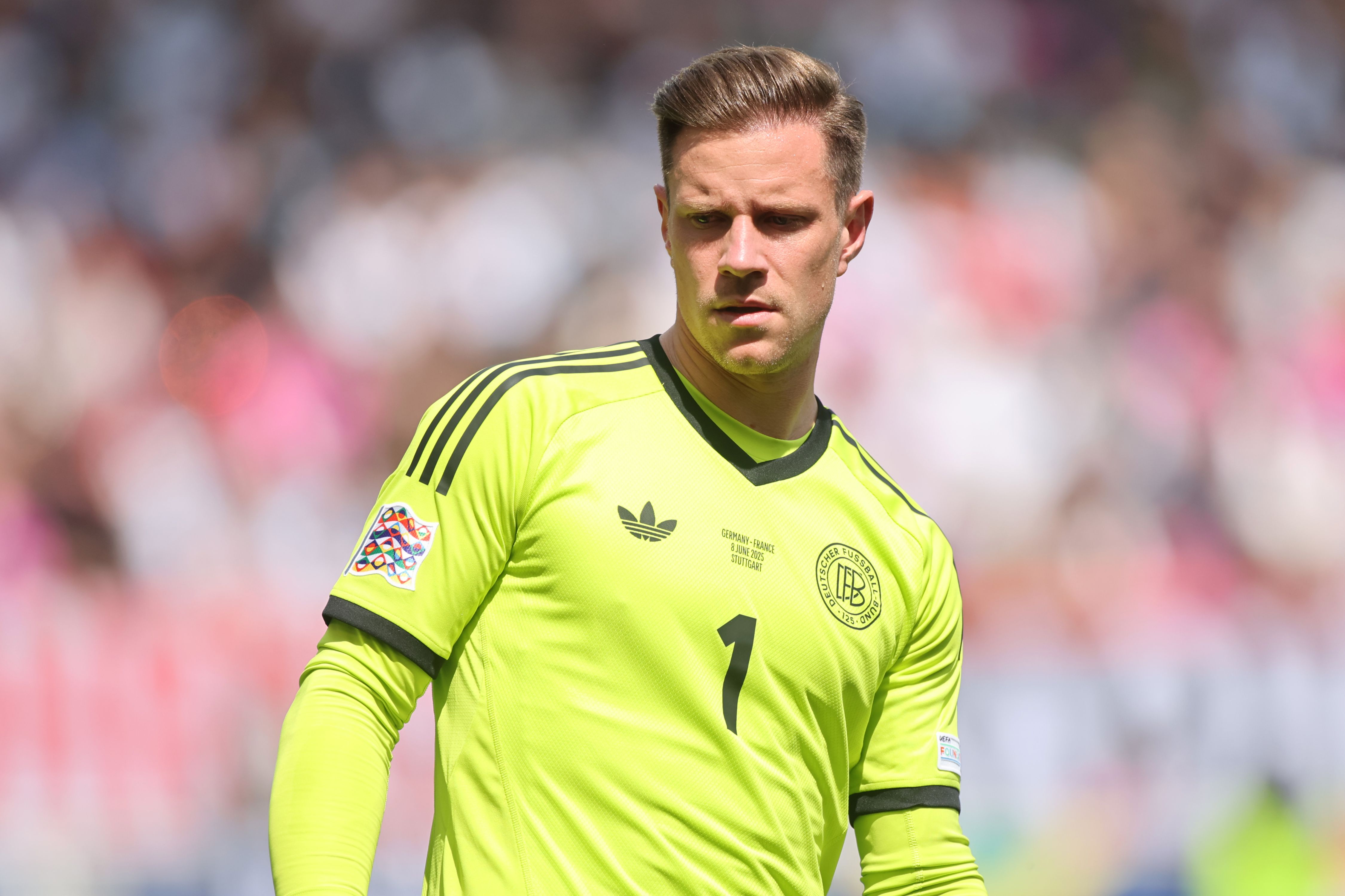 Marc-Andre ter Stegen in action for Germany.