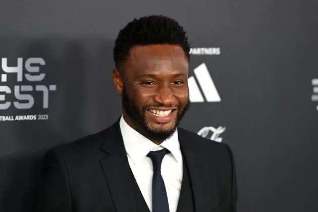 John Obi Mikel arrives at an award ceremony.
