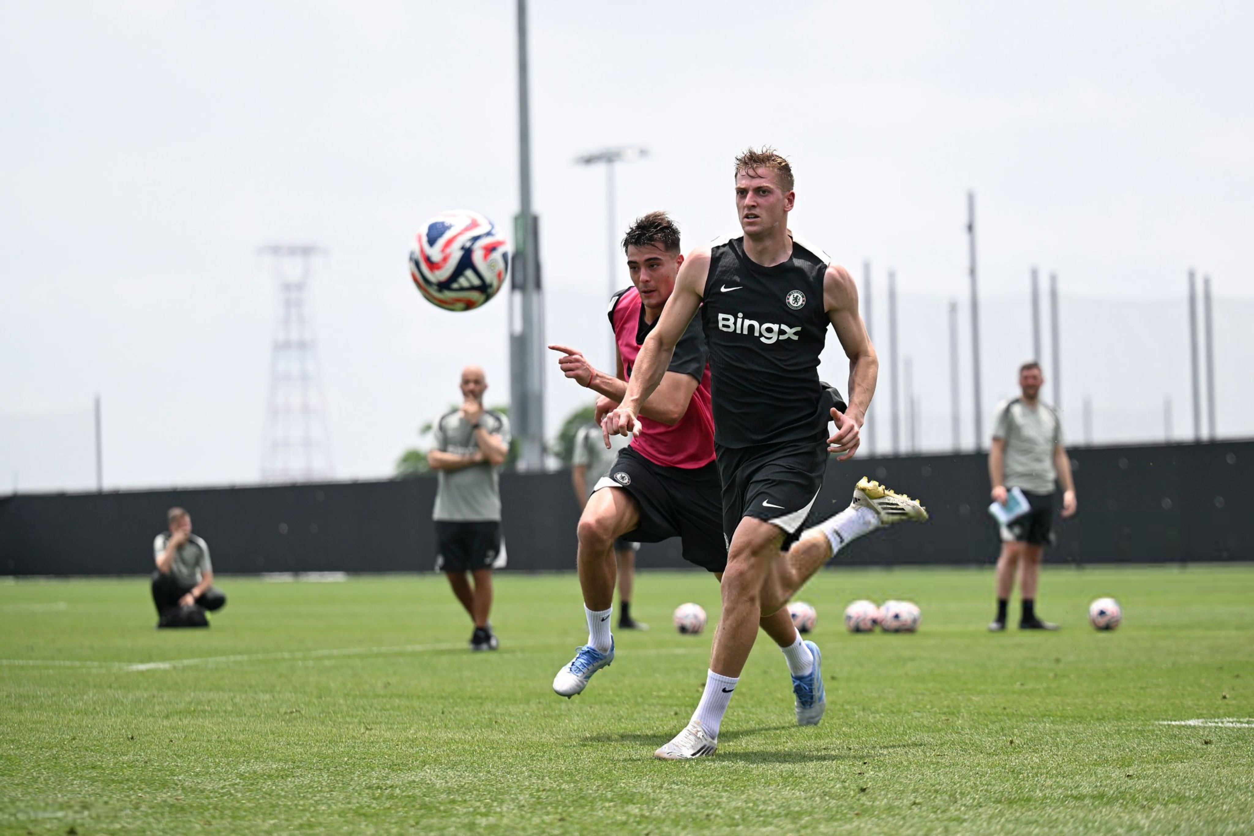 Liam Delap in Club World Cup training