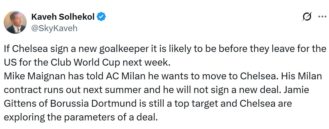 Kaveh Solhekol's update on Chelsea's two potential signings.
