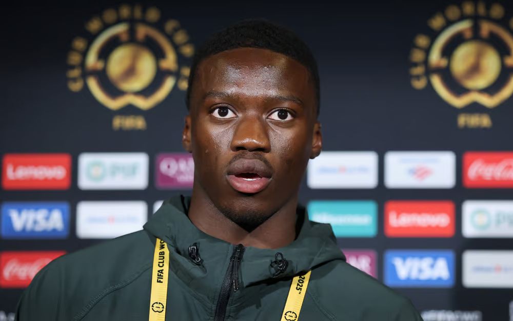 Mamadou Sarr at Club World Cup media duties.