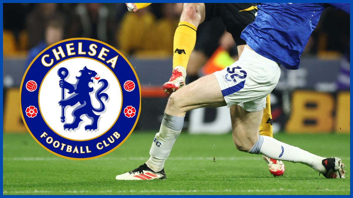 Jarrad Branthwaite with a Chelsea logo.