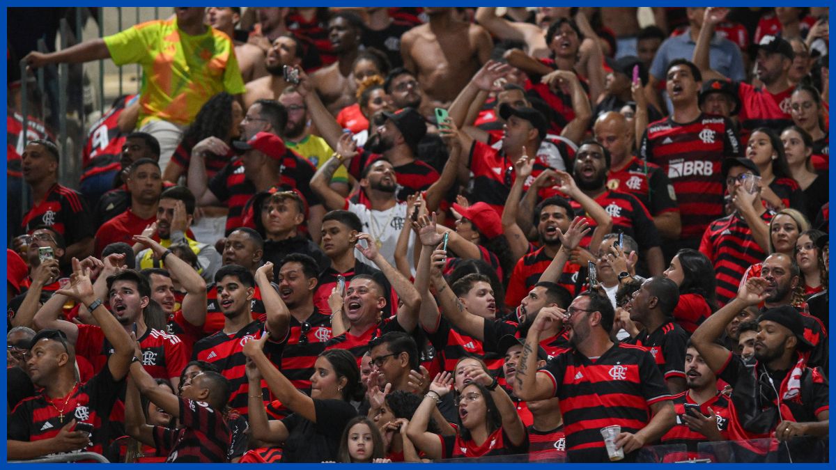 Flamengo fans at the Club World Cup.