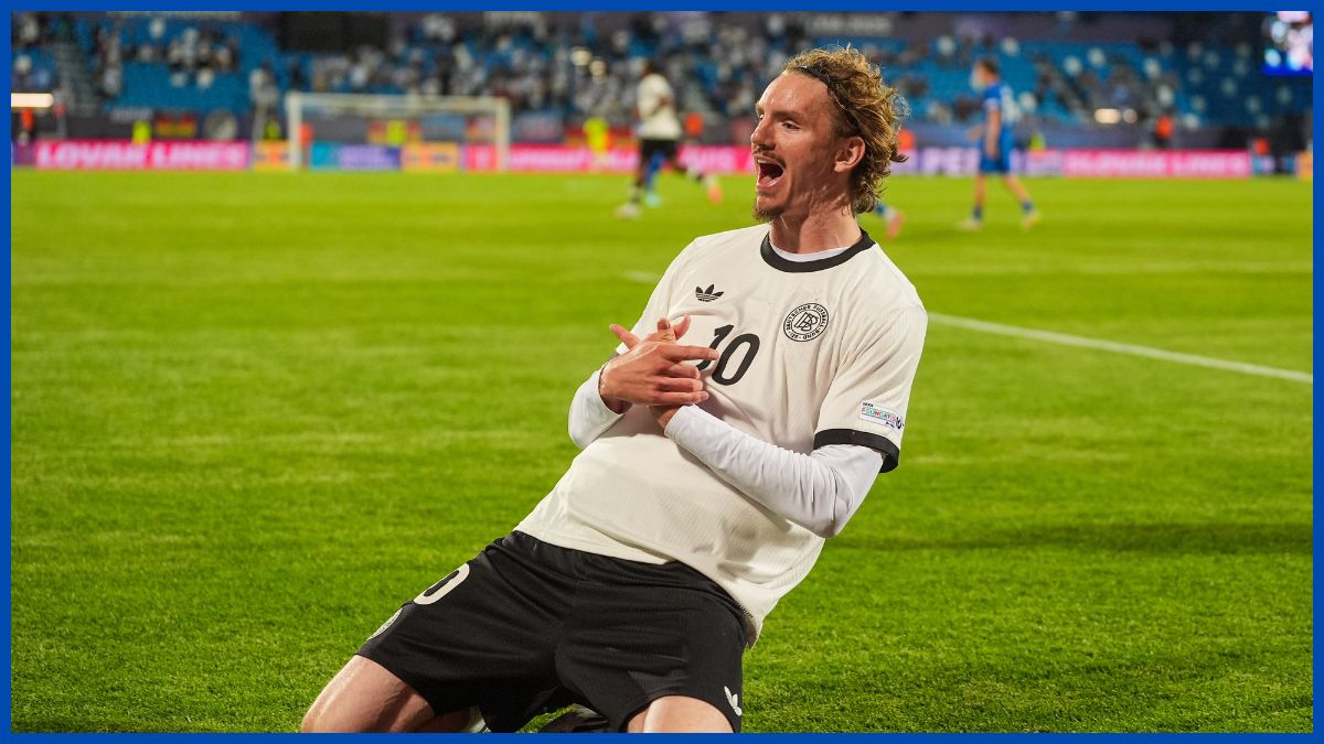 Nick Woltemade scores for Germany.