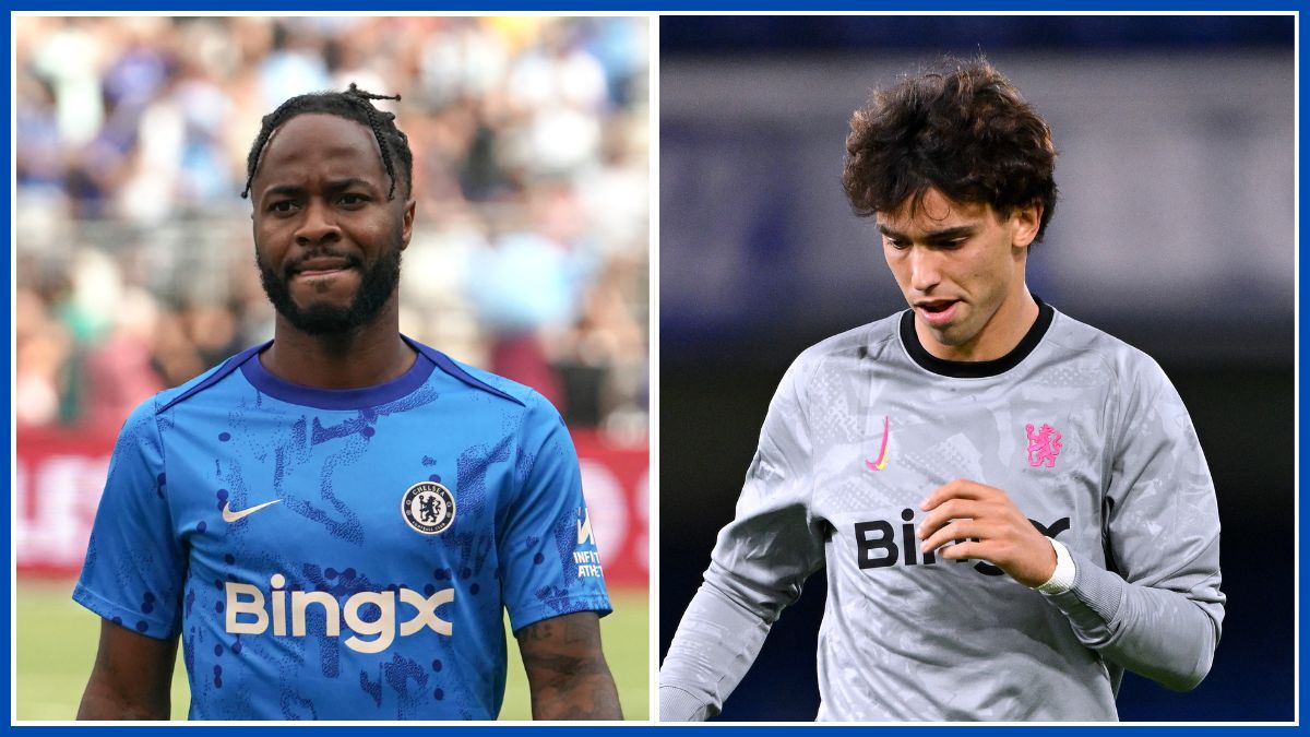 Raheem Sterling and Joao Felix in a photo montage.