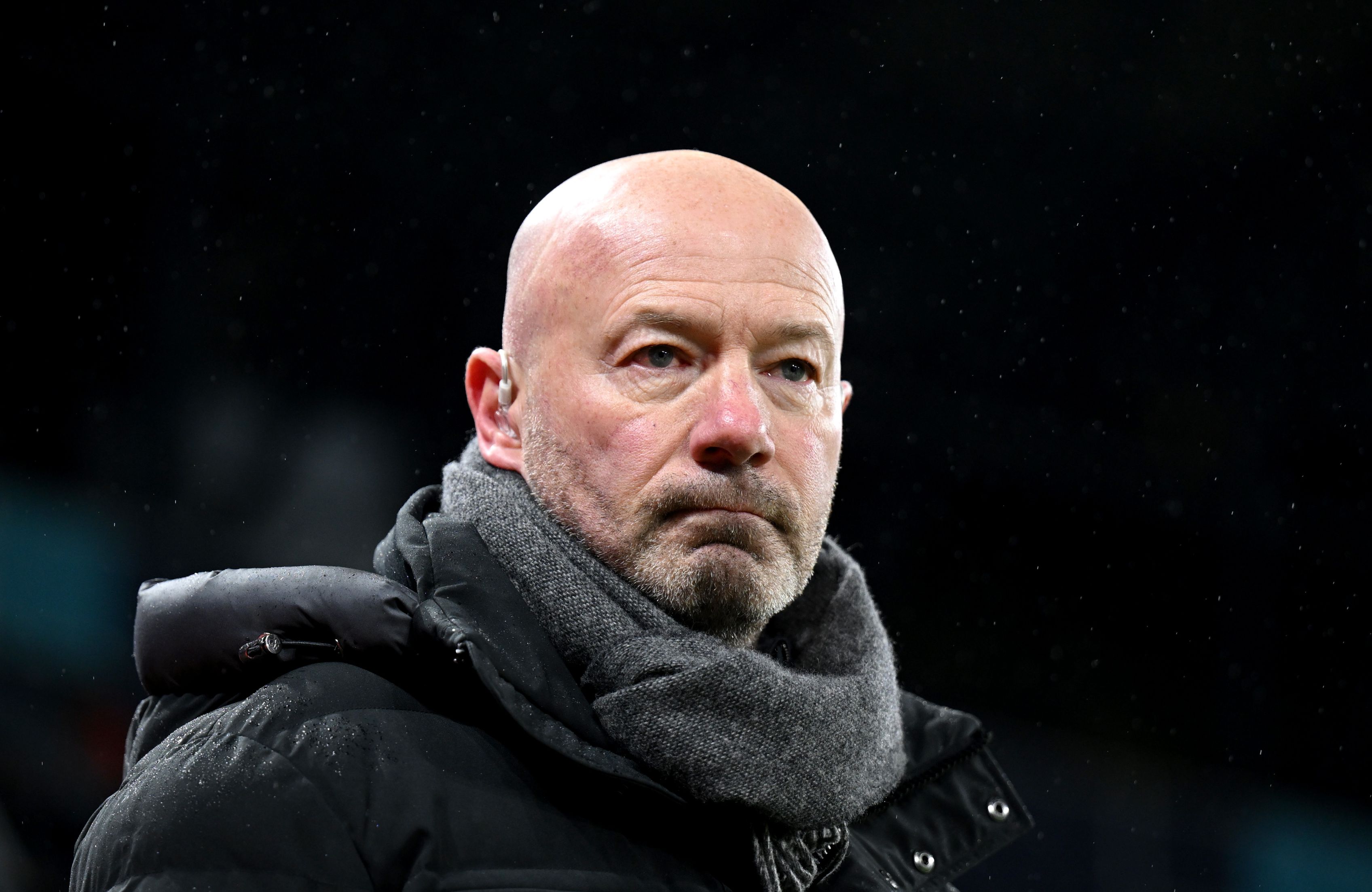 Alan Shearer doing punditry for Amazon Prime.