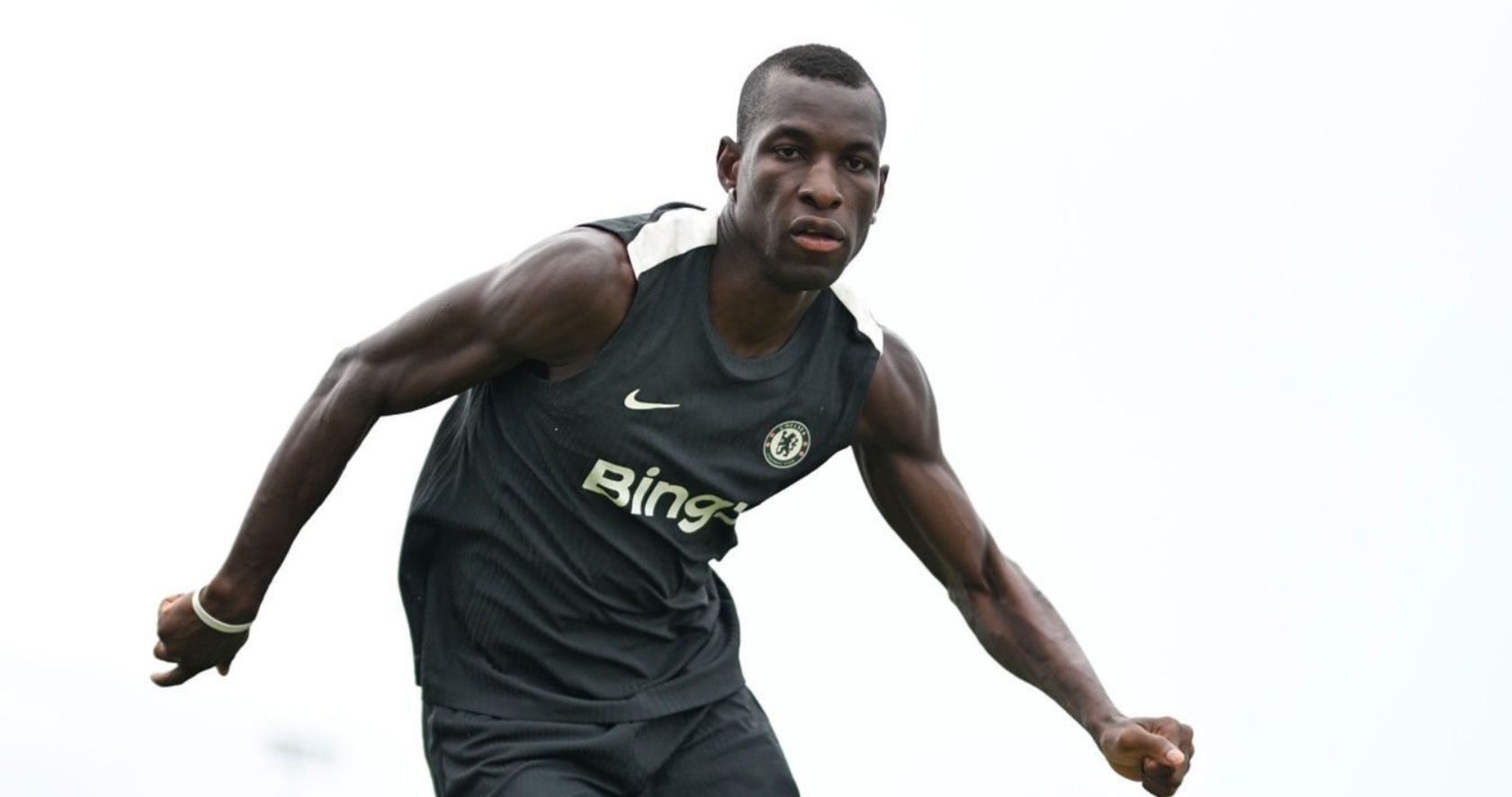 Nicolas Jackson in Chelsea preseason.