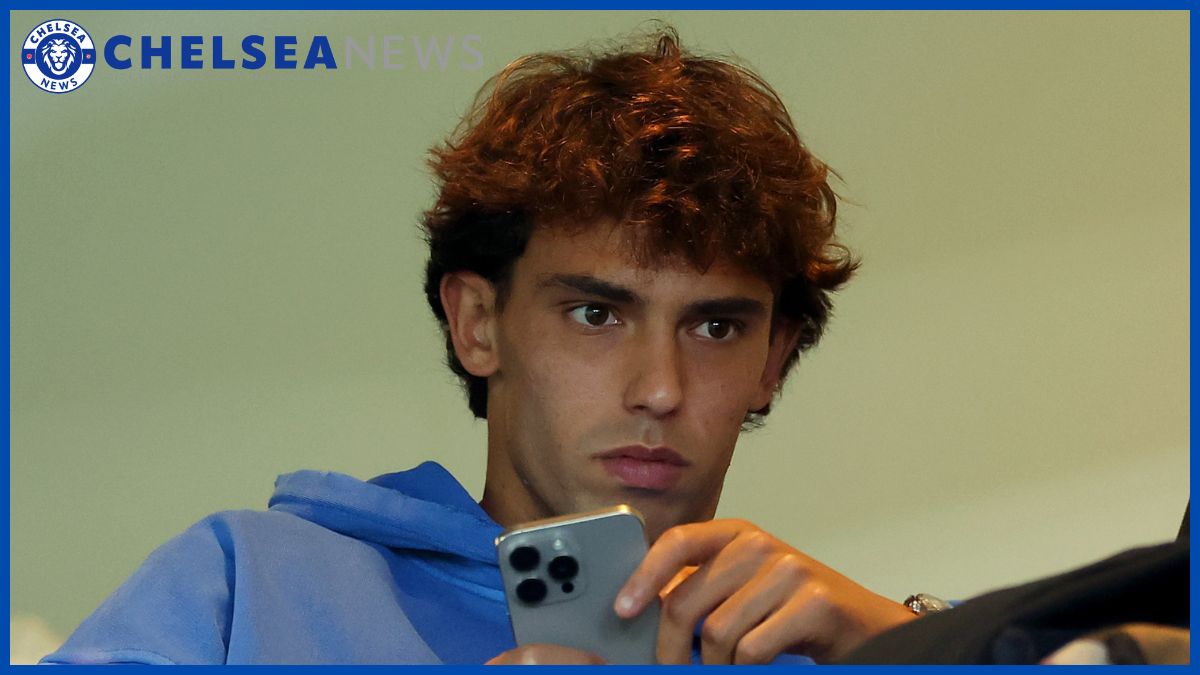 Joao Felix watches from the sidelines. (Photo by Richard Pelham/Getty Images)