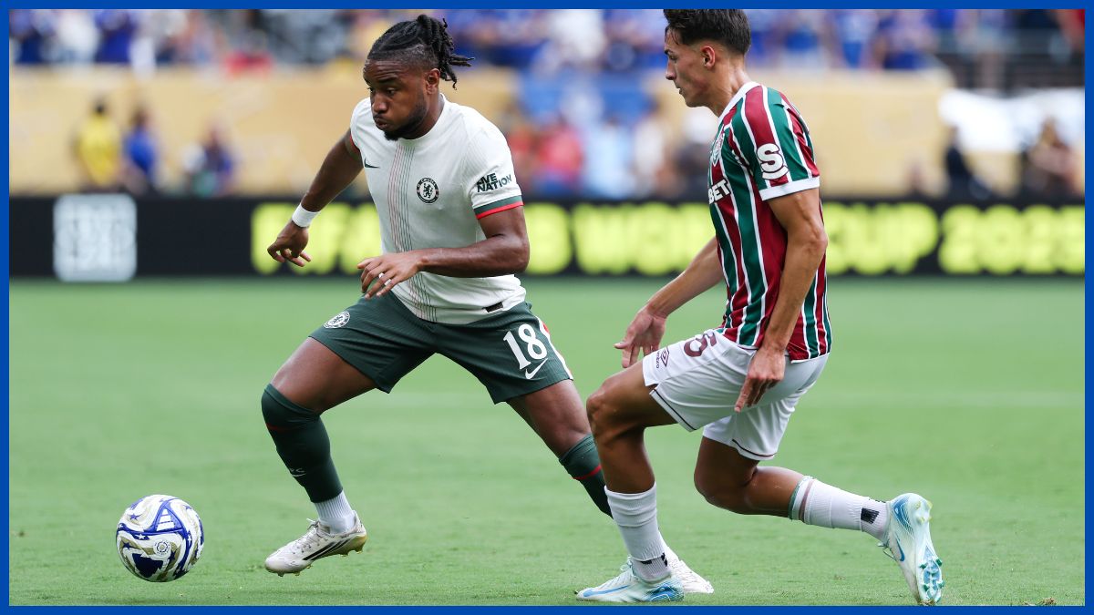 Christopher Nkunku facing Flamengo.