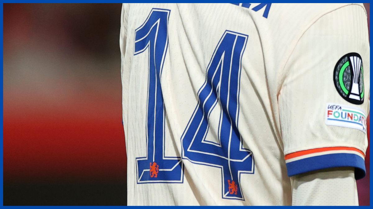 Chelsea's number 14 shirt. (Photo by Alex Grimm/Getty Images)