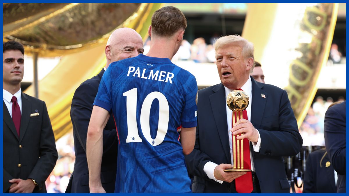 Cole Palmer meets Donald Trump.