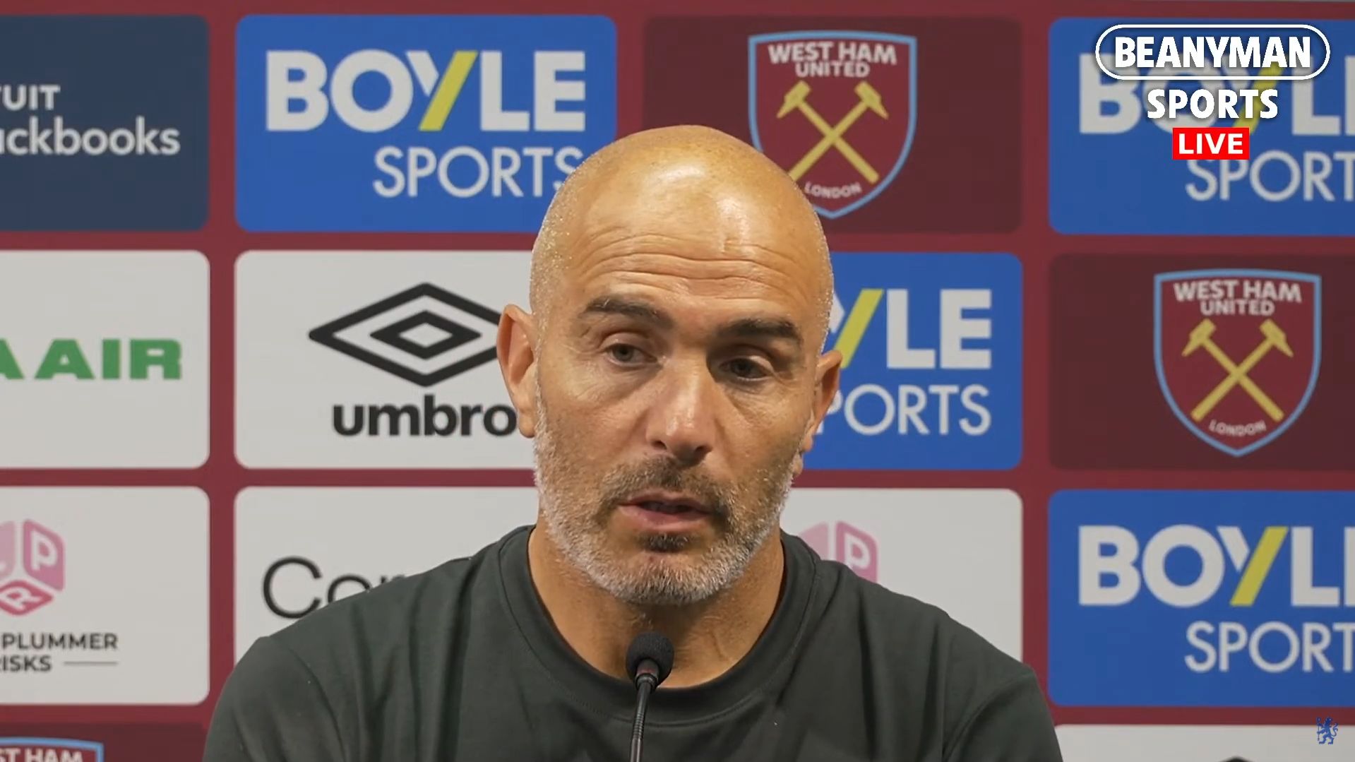 Enzo Maresca speaks to the media after West Ham win.
