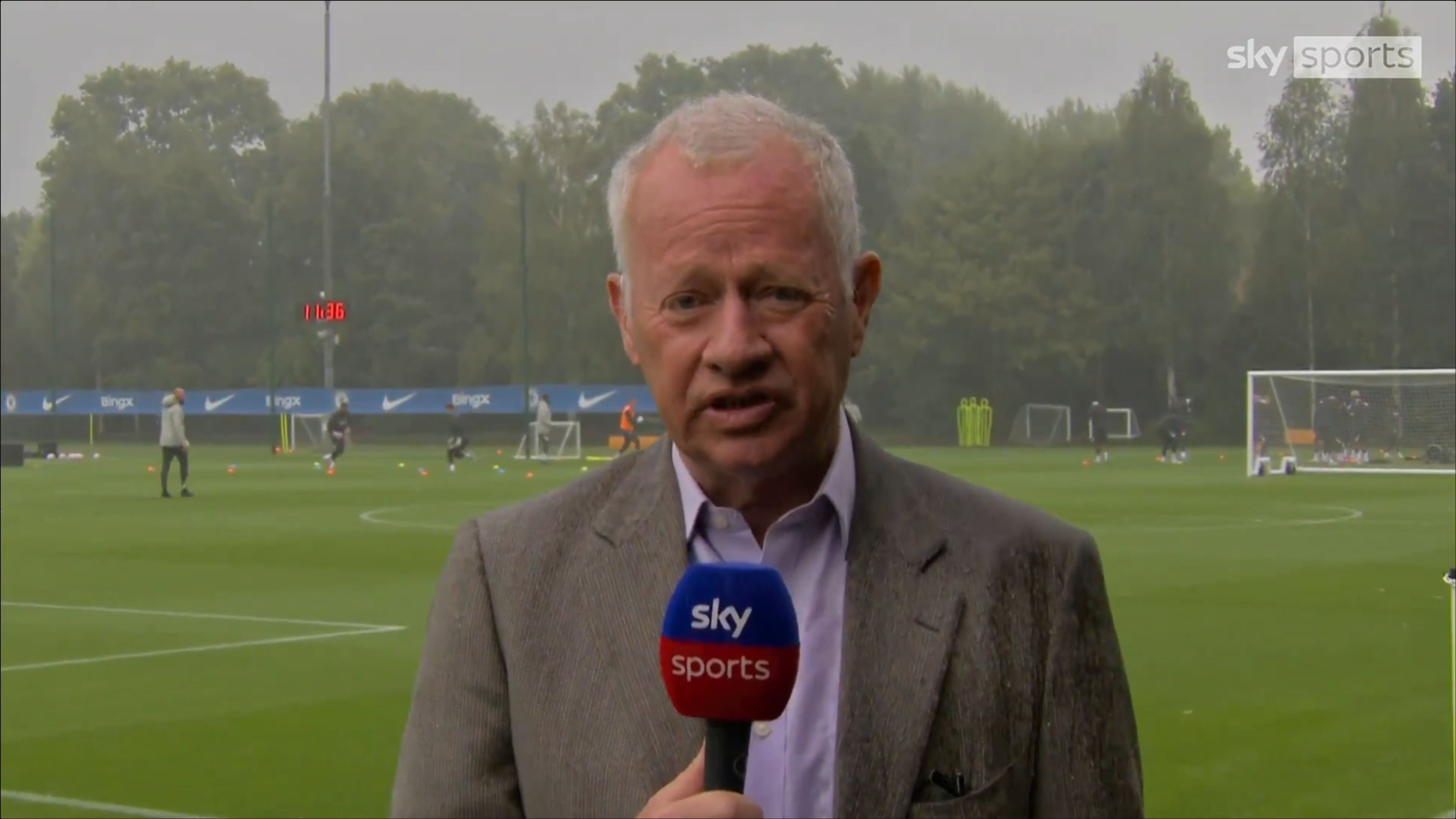 Gary Cotterill talking about Cole Palmer in Chelsea training.