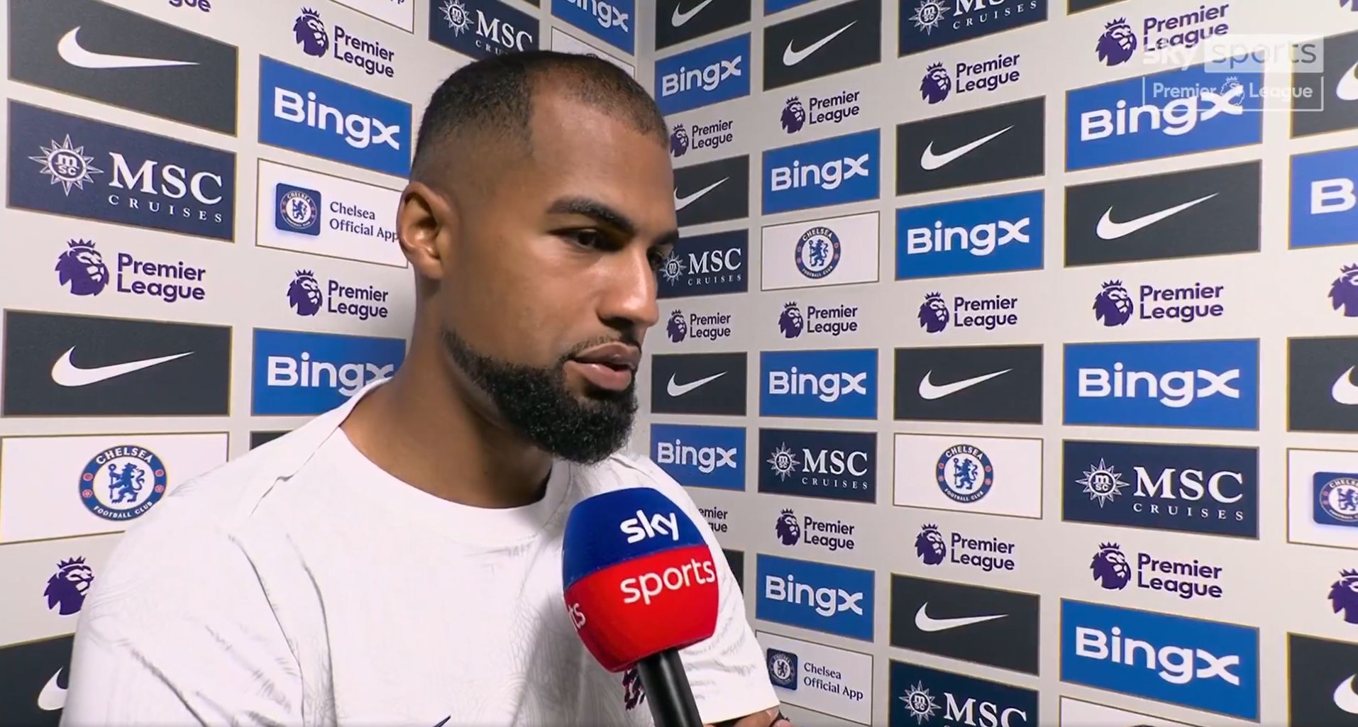 Robert Sanchez speaks to Sky Sports after a draw.