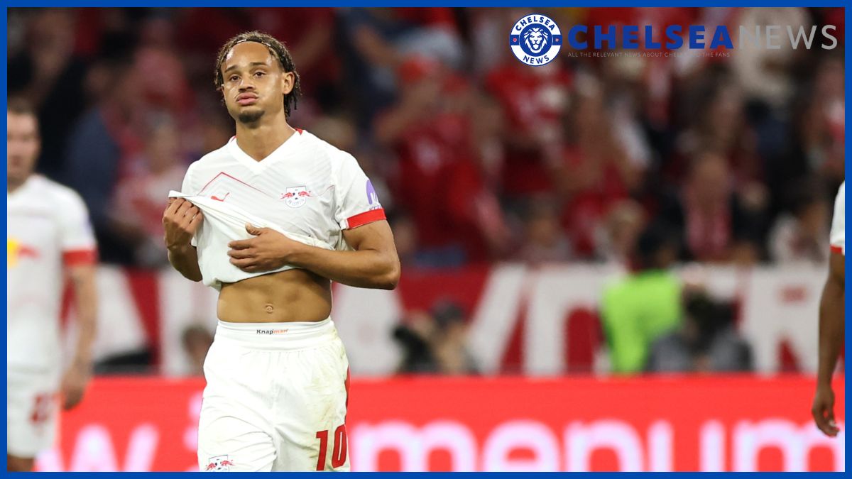 Xavi Simons walks off after defeat.