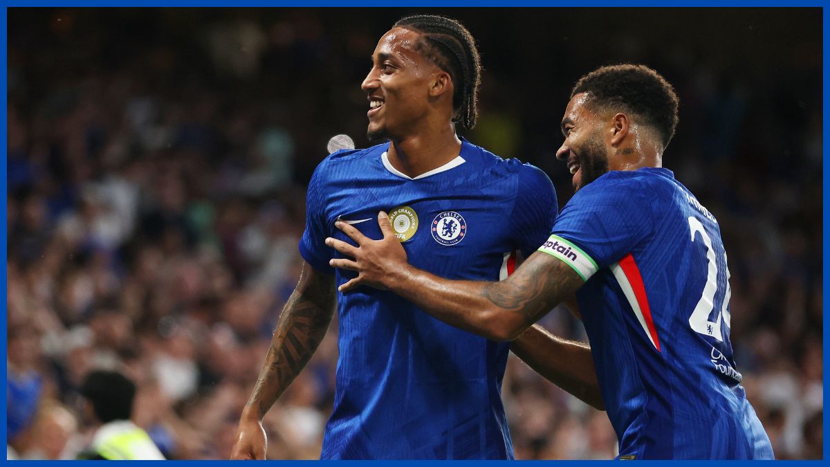 Joao Pedro celebrates a preseason goal.