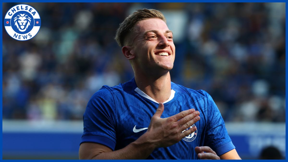 Liam De;ap celebrates scoring.