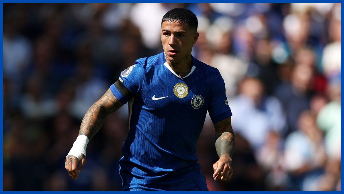 Enzo Fernandez on the ball.