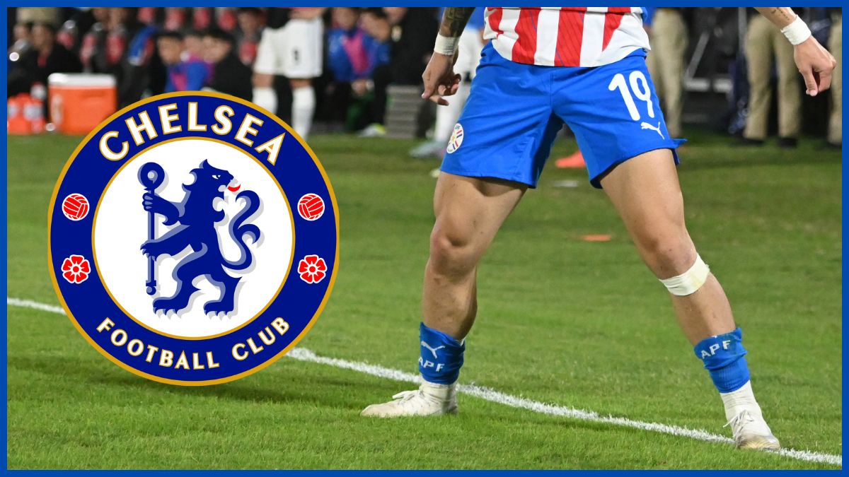 Julio Enciso playing for Paraguay. (Photo by Christian Alvarenga/Getty Images)